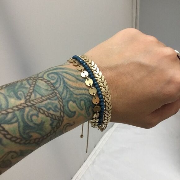 Canvas Multi Layered Expandable Bracelet (G1) - Picture 1 of 4